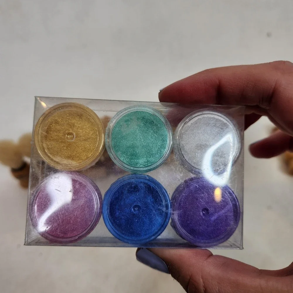 Judikins Color Duster Mop Brush Lot Assorted Stencil Daubers Artist Pigments